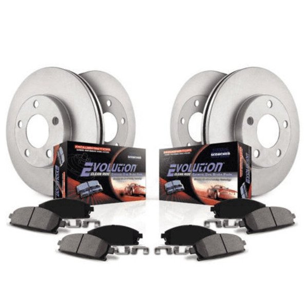 Power Stop, Front & Rear Z17 OE Replacement Brake Kit, for 18-23 Jeep Wrangler JL Sport & Sport S