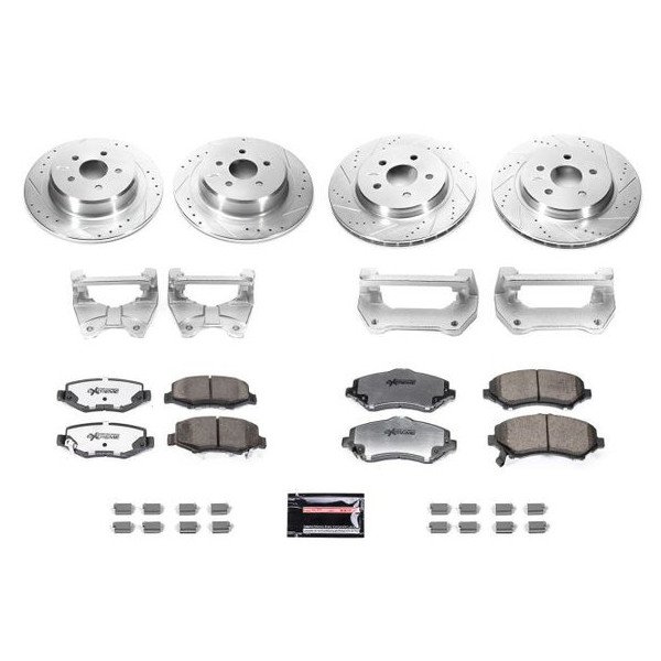 Power Stop, Big Brake Kit, with Caliper Brackets for 07-18 Jeep Wrangler JK Power Stop, Big Brake Kit, with Caliper Brackets for 07-18 Jeep Wrangler JK