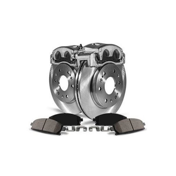Power Stop, Rear Z17 Evolution Geomet Coated Brake Kit, with Calipers for 15-20 Jeep Renegade BU