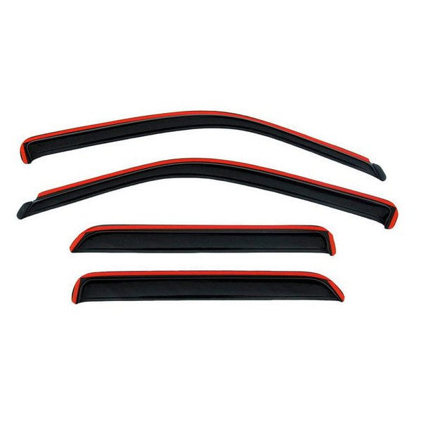 AVS, Window Deflector Ventvisor In-Channel in Smoke (4 Piece) Set, for 14-21 Jeep Cherokee KL