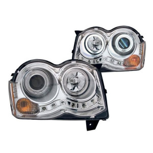 Anzo USA, Projector HALO Headlights with Clear Lense Amber Bulb (CCFL) (HID), for 08-10 Jeep Grand Cherokee WK Anzo USA, Projector HALO Headlights with Clear Lense Amber Bulb (CCFL) (HID), for 08-10 Jeep Grand Cherokee WK