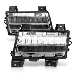 Anzo USA, LED Parking Light with Sequential Turn Signal, with Smoke Lens for 18-21 Jeep Wrangler JL 2-Door & Unlimited JL 4-Door Sport & Sport S