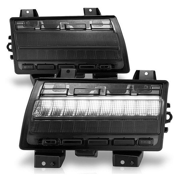 Anzo USA, LED Parking Light with Sequential Turn Signal & Smoked Lens, for 18-21 Jeep Wrangler JL with Low Configured OEM Halogen Parking Lights