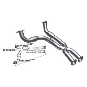 Magnaflow, 49 State Direct-Fit Front Y Pipe, for 06-09 Jeep Grand Cherokee SRT8