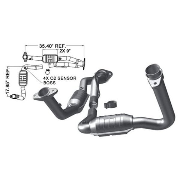 Magnaflow, OE Grade Front Y Pipe, for 07-08 Jeep Grand Cherokee WK 3.7L Magnaflow, OE Grade Front Y Pipe, for 07-08 Jeep Grand Cherokee WK 3.7L