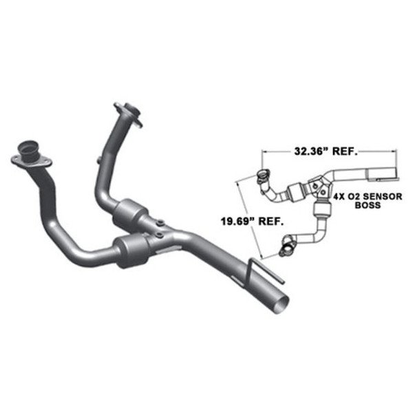 Magnaflow, 49 State Direct Fit Front Catalytic Converter, for 99-01 Jeep Grand Cherokee WJ with 4.7L