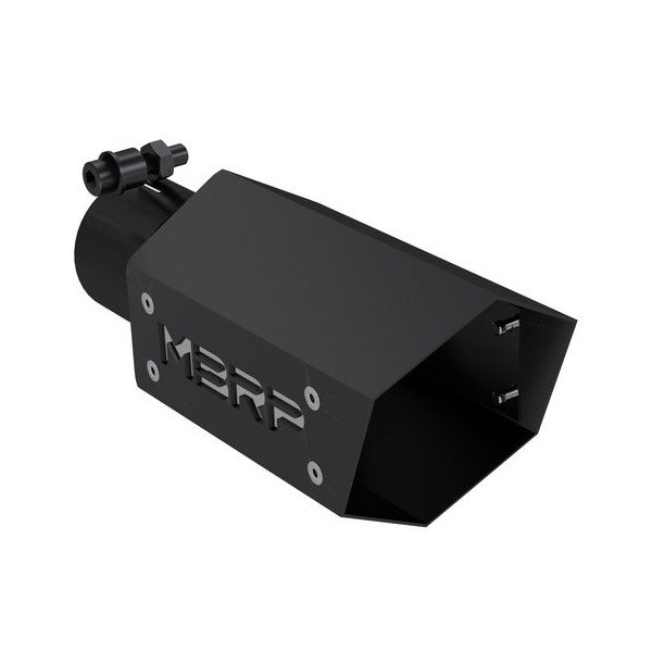 MBRP, 4" Universal Black Series Hex Exhaust Tip with MBRP Logo, for 2.5" Tailpipes