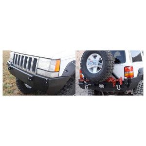 Rock Hard 4X4, Front & Rear Bumper, Front & Rear Bumper Only, for 93-98 Jeep Grand Cherokee ZJ