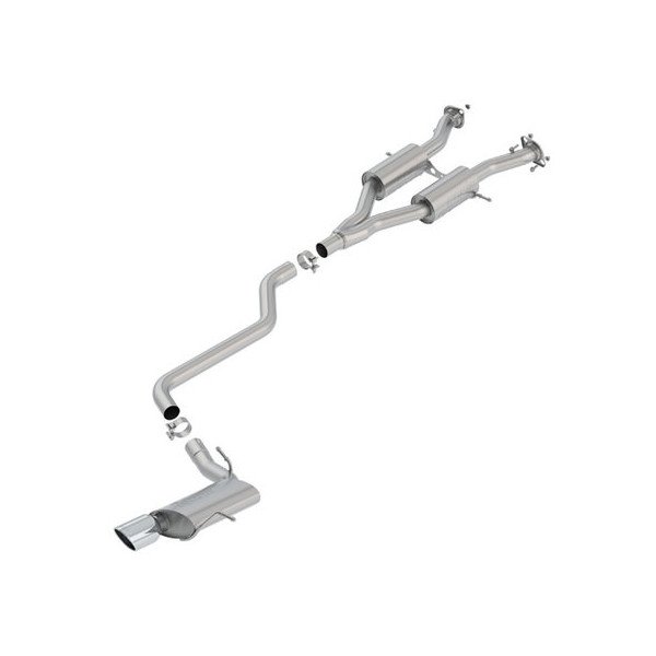Borla, S-Type Cat-Back Exhaust, for 14-20 Jeep Grand Cherokee WK2 with 3.6L Borla - 77603-7008
