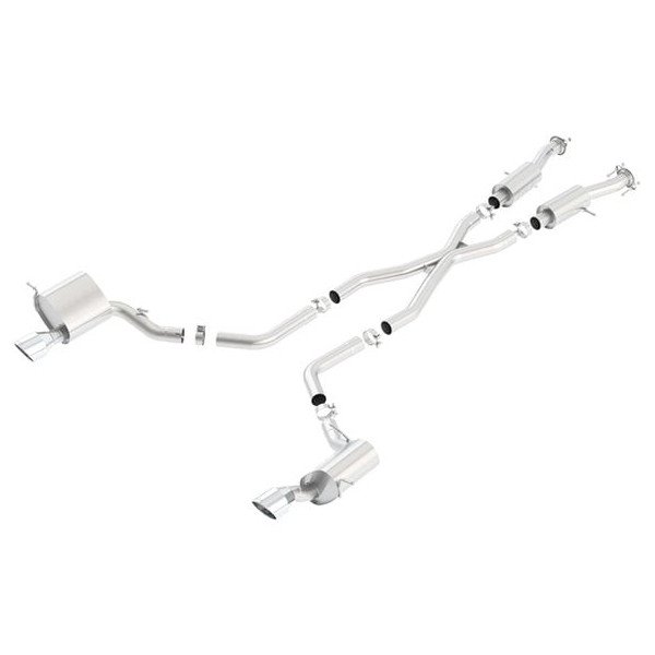 Borla, S-Type Cat-Back Exhaust, for 15-17 Jeep Grand Cherokee WK2 SRT with 6.4L Borla - 77603-9006