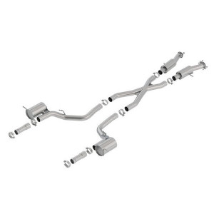 Borla, S-Type 3" Dual Axle Back Exhaust, for 2018 Jeep Grand Cherokee WK2 with 6.2L Borla, S-Type 3" Dual Axle Back Exhaust, for 2018 Jeep Grand Cherokee WK2 with 6.2L