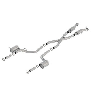 Borla, ATAK3" Dual Cat-Back Exhaust, for 2018 Jeep Grand Cherokee WK2 with 6.2L Borla, ATAK3" Dual Cat-Back Exhaust, for 2018 Jeep Grand Cherokee WK2 with 6.2L