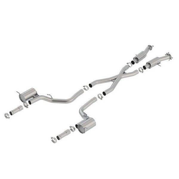 Borla, ATAK3" Dual Cat-Back Exhaust, for 2018 Jeep Grand Cherokee WK2 with 6.2L Borla - 77603-9009