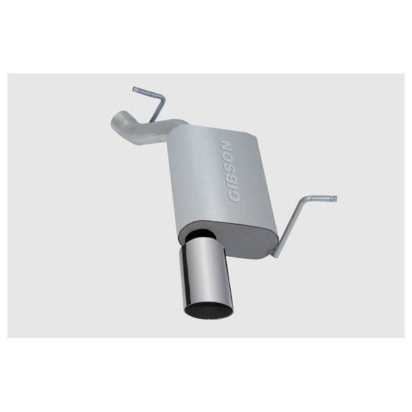 Gibson, 4" Single Rear Aluminized Exhaust System, for 11-13 Jeep Grand Cherokee WK2 with 3.6L