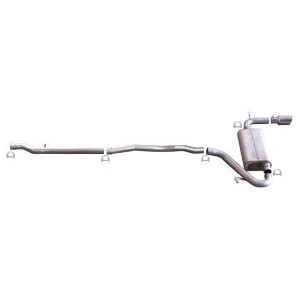 Gibson, Aluminized Cat-Back System, for 2007 Jeep Patriot (MK) 2WD/4WD with 2.4L I-4 Engine