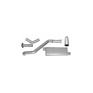 Gibson, Cat-Back System, Aluminized Steel, for 05-09 Jeep Grand Cherokee WK with 3.7L or 4.7L Engine 2WD