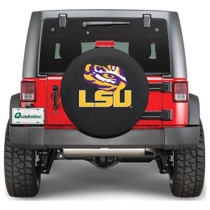 Louisiana State Tire Cover, 29X8 - Black