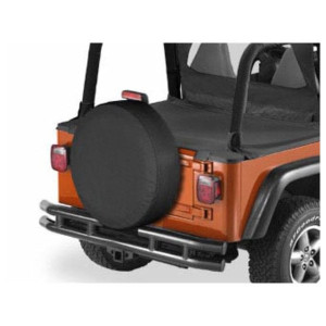 Bestop, 27" Spare Tire Covers in Black Vinyl, Universal