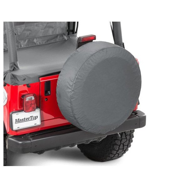 Tire Cover, 28in - Black Denim