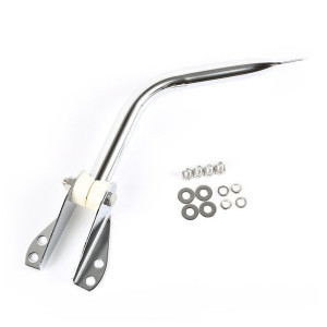 Rugged Ridge, Chrome Mirror Arm and Bracket, Passenger Side for 55-86 Jeep CJ Series