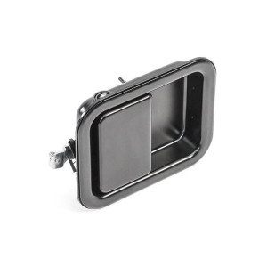 Full Steel Door Handle, Driver Side - Black