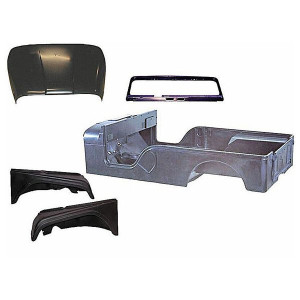 OMIX, Steel Body Tub Kit, for 55-68 Jeep CJ-6
