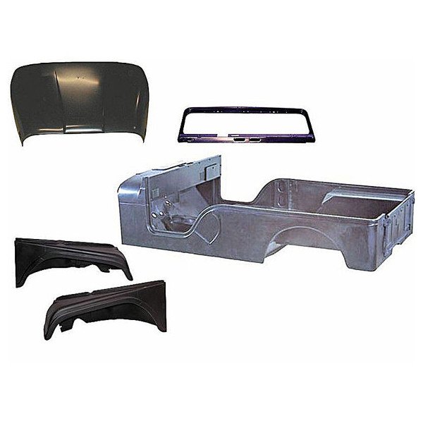 OMIX, Steel Body Tub Kit, for 55-68 Jeep CJ-6 OMIX, Steel Body Tub Kit, for 55-68 Jeep CJ-6