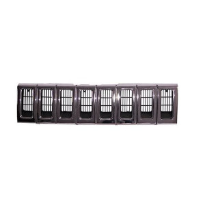 OMIX, Grille Insert in Black/Chrome, for 93-98 Jeep Grand Cherokee ZJ