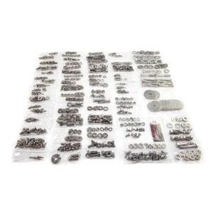 OMIX, Stainless Steel Body Fastener Kit, for 87-95 Jeep Wrangler YJ With Hardtop (754 Pieces)