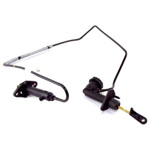 OMIX, Clutch Master Cylinder, Clutch Slave Cylinder & Hose Kit, for 94-96 Jeep Cherokee XJ with 2.5L or 4.0L Engine & Right Hand Drive Applications