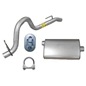 OMIX, Muffler & Tailpipe Kit, for 91-92 Jeep Wrangler YJ with 6cyl. Engine
