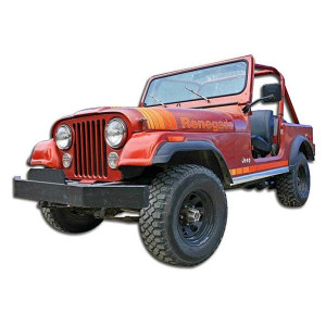 Phoenix Graphix, Renegade Vinyl Hood Graphics Kit, in Blue for 79-80 CJ5 & CJ7