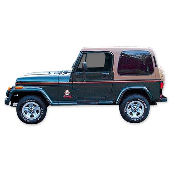 Phoenix Graphix, Sahara Edition Vinyl Hood Graphics Kit, in Spice for 92-94 Jeep Wrangler Sahara