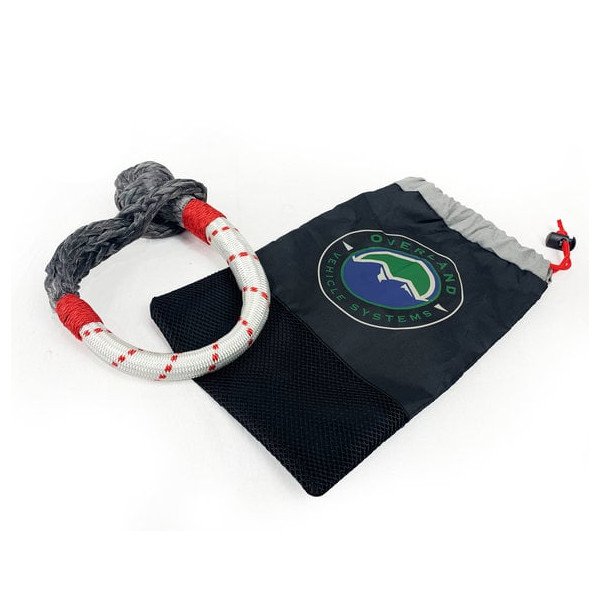 Overland Vehicle Systems, Soft Shackle with Loop & Storage Bag, 7/16" Soft Shackle w/ Loop & 41,000 lbs Break Strength