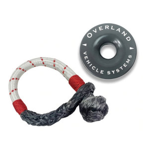 Overland Vehicle Systems, Combo Pack Soft Shackle and Recovery Ring, 7/16" Soft Shackle with 4.0" Recovery Ring