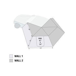 Overland Vehicle Systems, Nomadic 270 LT Awning Walls, Wall 1 for Passenger Side Nomadic 270 LT Awning Overland Vehicle Systems, Nomadic 270 LT Awning Walls, Wall 1 for Passenger Side Nomadic 270 LT Awning