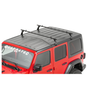 Quadratec, Hardtop Drip Rail Mount Cross Bar Rack, for 07-23 Jeep Wrangler JL & JK Unlimited with Factory Hardtop