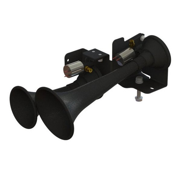 Kleinn Air Horns, Dual Train Horn Add-on Kit, for 20-23 Jeep Gladiator JT with On-Board Air System