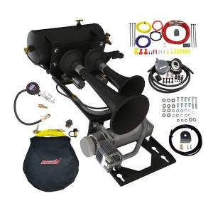 Kleinn Air Horns, Onboard Air and Train Horn Kit, for 97-06 Jeep Wrangler TJ & Wrangler Unlimited LJ