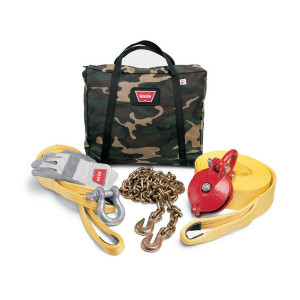 WARN, Heavy-Duty Winching Accessory Kit, with Camouflage Bag