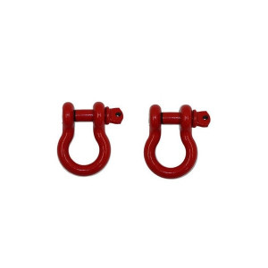 Fishbone Offroad, 3/4" D-Ring Pair, in Red