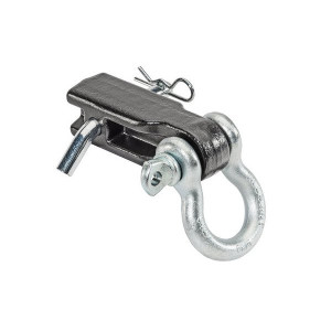 Quadratec, D-Ring 2" Receiver Hitch Mount, Galvanized, with 3/4" D-Ring and Hitch Pin