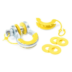 Daystar, Locking D-Ring Isolator and Washers, in Yellow for 3/4" D-Ring Shackle