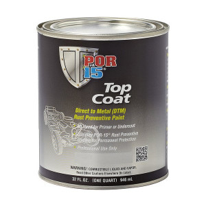 Por-15, Top Coat in Gloss Black (Quart), Universal