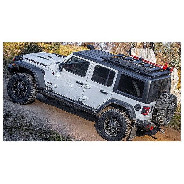 ARB, Base Rack Kit, with Deflector & Front 1/4 Rails for 18-23 Jeep Wrangler JL Unlimited ARB, Base Rack Kit, with Deflector & Front 1/4 Rails for 18-23 Jeep Wrangler JL Unlimited