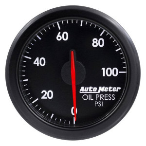 2-1/16" Oil Pressure Gauge with AirDrive (0-100 PSI), Black