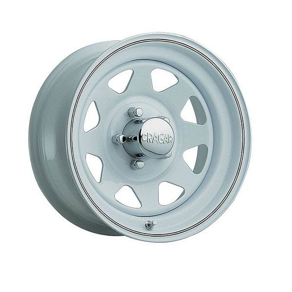 Series 310 White Nomad I Wheel, 15X7 with 3.75in Back Space Series 310 White Nomad I Wheel, 15X7 with 3.75in Back Space