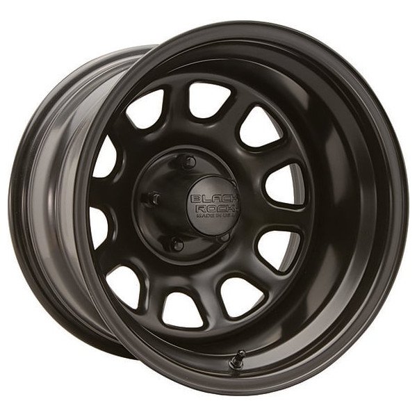 Series 942 Type D Steel Wheel in Matte Black, 15x7 with 3.75in Back Space