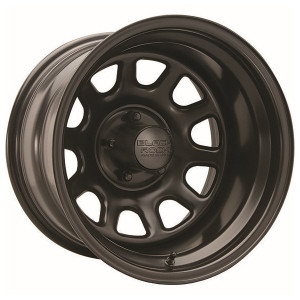 Series 942 Type D Steel Wheel in Matte Black, 16x7 5 on 5"