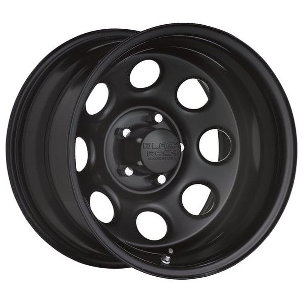 Series 997 Type 8 Steel Wheel in Matte Black, 15x7 with 3.75in Back Space